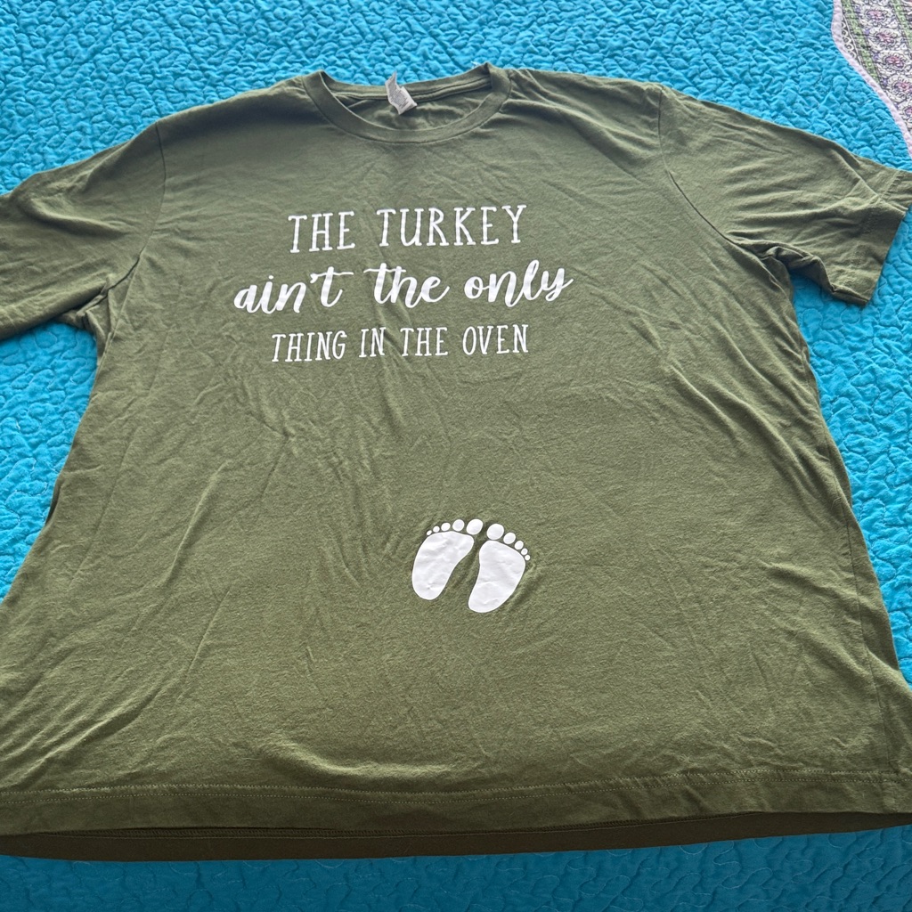 Maternity Announcement Turkey Aint The Only Thing In The Oven